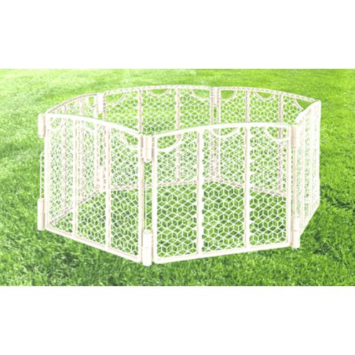 이븐플로 Evenflo Versatile Playspace IndoorOutdoor Gate, Cream