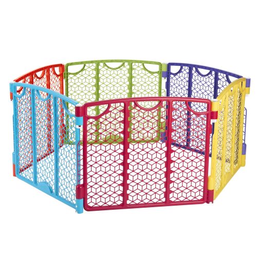 이븐플로 Evenflo Versatile Playspace IndoorOutdoor Gate, Multi Color