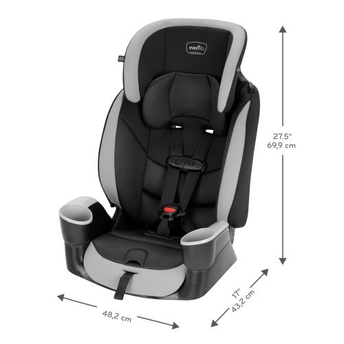 이븐플로 Evenflo Maestro Sport Harness Booster Car Seat, Granite