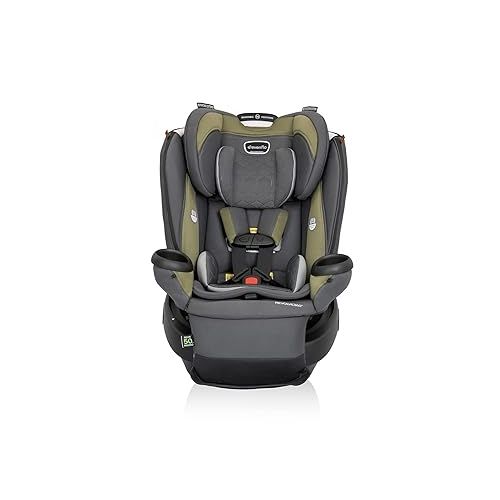 이븐플로 Evenflo Revolve360 Extend All-in-One Rotational Car Seat with Quick Clean Cover (Rockland Green)