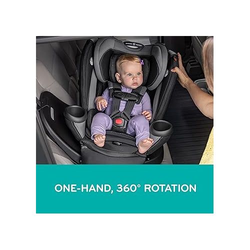 이븐플로 Evenflo Revolve360 Extend All-in-One Rotational Car Seat with Quick Clean Cover (Rockland Green)