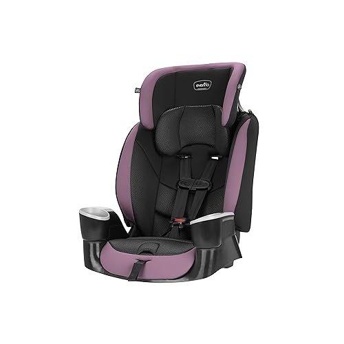 이븐플로 Evenflo Maestro Sport Convertible Booster Car Seat, Forward Facing, High Back, 5-Point Harness, For Kids 2 to 8 Years Old, Whitney Pink