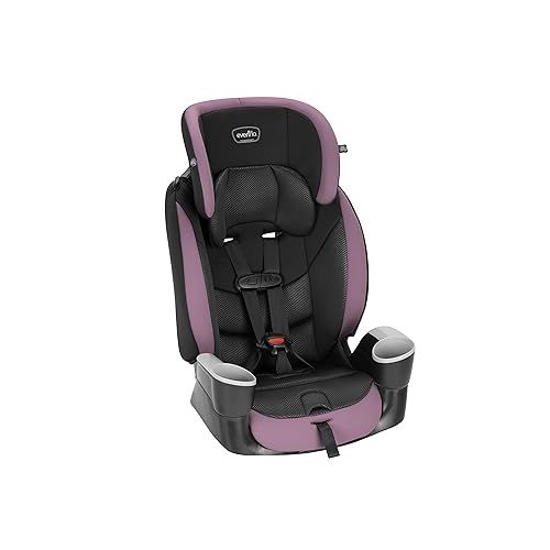 이븐플로 Evenflo Maestro Sport Convertible Booster Car Seat, Forward Facing, High Back, 5-Point Harness, For Kids 2 to 8 Years Old, Whitney Pink