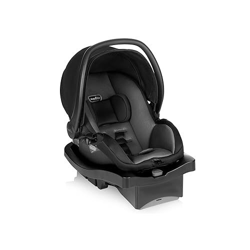 이븐플로 Evenflo LiteMax 35 Infant Car Seat, Lightweight, Extended Use, Belt Lock-Off, Ergonomic Handle