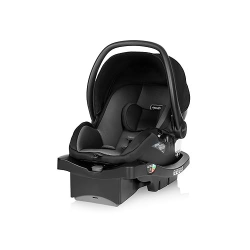 이븐플로 Evenflo LiteMax 35 Infant Car Seat, Lightweight, Extended Use, Belt Lock-Off, Ergonomic Handle