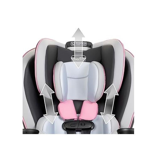 이븐플로 Evenflo EveryKid 3-in-1 Convertible Car Seat (Oneida Pink)