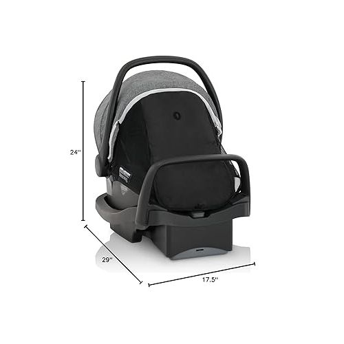 이븐플로 Evenflo LiteMax Vizor Infant Car Seat (Sable Black)