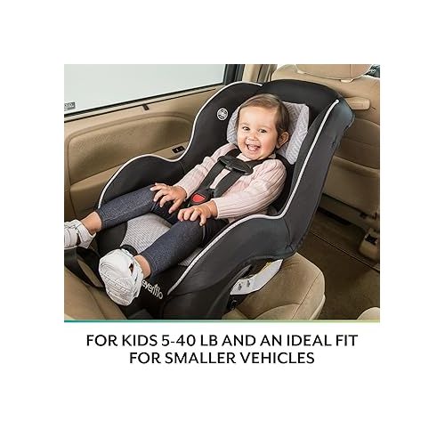 이븐플로 Evenflo Tribute LX 2-in-1 Lightweight Convertible Car Seat, Travel Friendly (Saturn Gray)