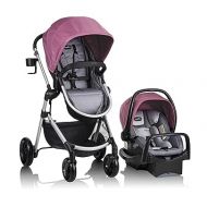 Evenflo Pivot Modular Travel System with LiteMax Infant Car Seat with Anti-Rebound Bar (Dusty Rose Pink)