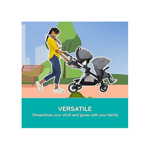 이븐플로 Evenflo Pivot Xpand Modular Travel System with SafeMax Infant Car Seat