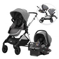 Evenflo Pivot Xpand Modular Travel System, Baby Stroller, Up to 22 Configurations, Extra-Large Storage, Single-to-Double Stroller, Durable Construction, Compact Folding Design, Per