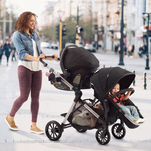 이븐플로 Evenflo Pivot Xpand Modular Travel System, Baby Stroller, Up to 22 Configurations, Extra-Large Storage, Single-to-Double Stroller, Durable Construction, Compact Folding Design, Per