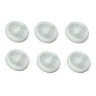 Replacement Set of 6 White Plastic Saucer Seat wheels for Evenflo ExerSaucer