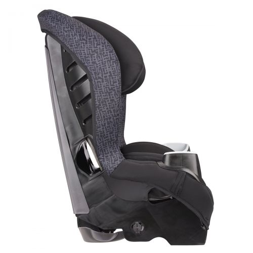 이븐플로 Evenflo Stratos 65 Convertible Car Seat, 2 Car Seats in 1, Forward / Rear Facing Car Seat, Air Flow Vents, Removable Body Pillow, Rollover-Tested, Quick-Connect LATCH Hooks, Boulde