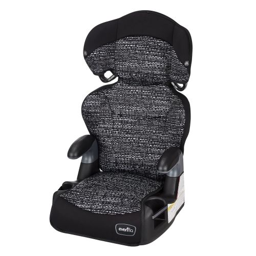 이븐플로 Evenflo Big Kid AMP High Back Booster Car Seat, Static Black