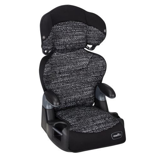 이븐플로 Evenflo Big Kid AMP High Back Booster Car Seat, Static Black