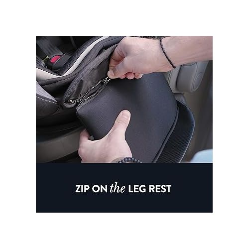 이븐플로 Evenflo Gold Revolve360 Extend All-in-One Rotational Car Seat with SensorSafe (Onyx Black)