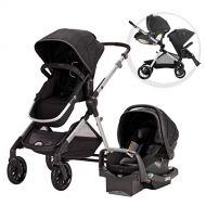 [아마존 핫딜] [아마존핫딜]Evenflo Pivot Xpand Modular Travel System, Baby Stroller, Up to 22 Configurations, Extra-Large Storage, Single-to-Double Stroller, Durable Construction, Compact Folding Design, Sta