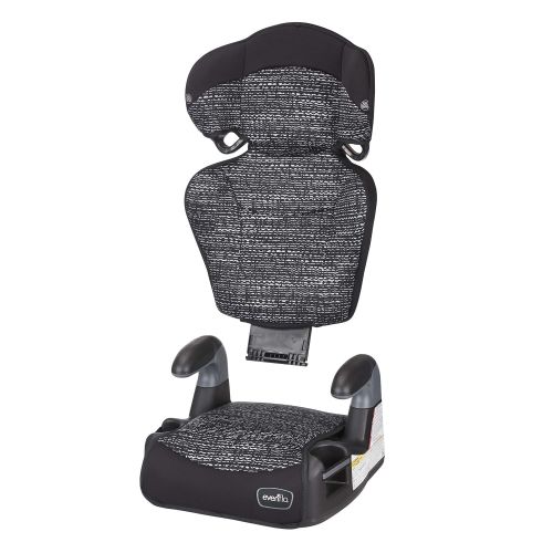 이븐플로 [아마존베스트]Evenflo Big Kid AMP High Back Booster Car Seat, Static Black