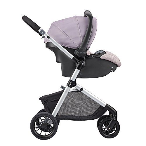 이븐플로 [아마존베스트]Evenflo Pivot Modular Travel System, Lightweight Baby Stroller, Sleek & Versatile, Easy Infant Car Seat...