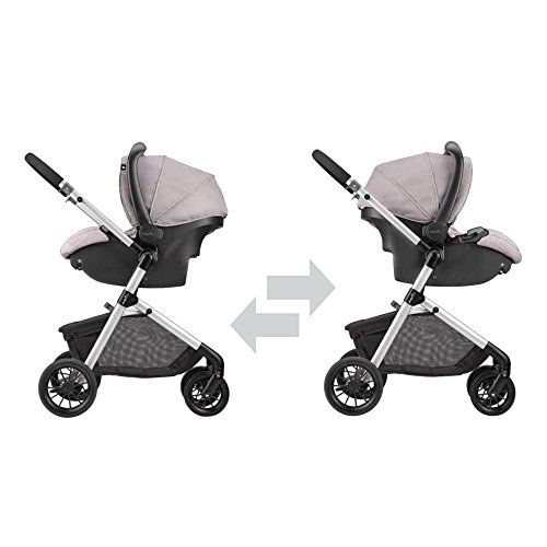 이븐플로 [아마존베스트]Evenflo Pivot Modular Travel System, Lightweight Baby Stroller, Sleek & Versatile, Easy Infant Car Seat...