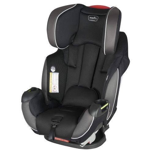 이븐플로 [아마존베스트]Evenflo Symphony Elite All-In-One Convertible Car Seat, 5-Point Infinite Slide Harness, Easy to Install, Forward / Rear Facing, Booster Seat, 110-lb Capacity, Multiple-Position Rec