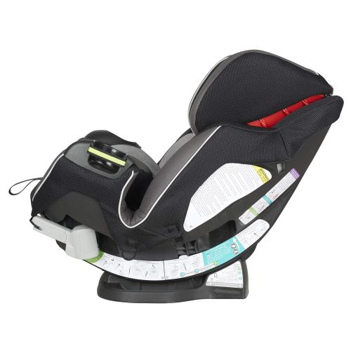 이븐플로 [아마존베스트]Evenflo Symphony Elite All-In-One Convertible Car Seat, 5-Point Infinite Slide Harness, Easy to Install, Forward / Rear Facing, Booster Seat, 110-lb Capacity, Multiple-Position Rec