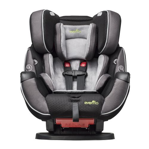 이븐플로 [아마존베스트]Evenflo Symphony Elite All-In-One Convertible Car Seat, 5-Point Infinite Slide Harness, Easy to Install, Forward / Rear Facing, Booster Seat, 110-lb Capacity, Multiple-Position Rec