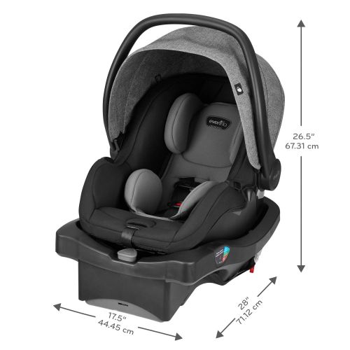 이븐플로 [아마존베스트]Evenflo LiteMax DLX Infant Car Seat, Meteorite