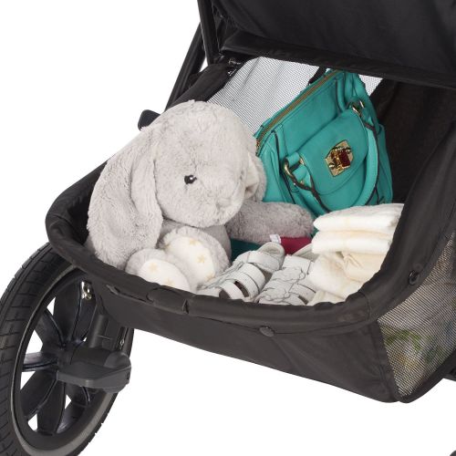 이븐플로 [아마존베스트]Evenflo Folio3 Stroll & Jog Travel System w/LiteMax 35 Infant Car Seat, Crossover Versatility, Ultra-Compact, Self-Standing Folding Design, 12” Air-Filled Tires, Front Wheel Swivel