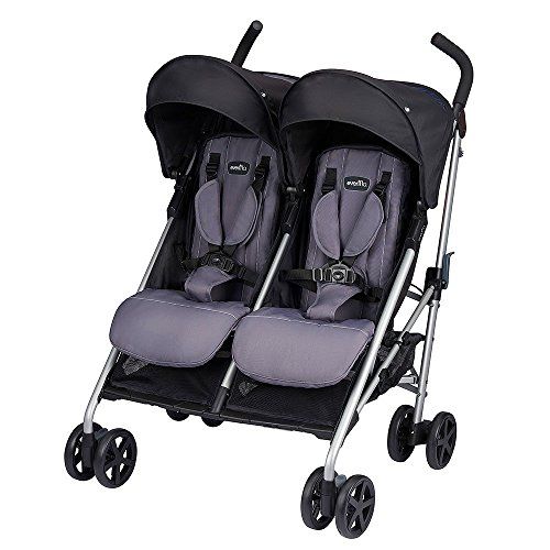 이븐플로 [아마존베스트]Evenflo Minno Twin Double Stroller, Glenbarr Grey