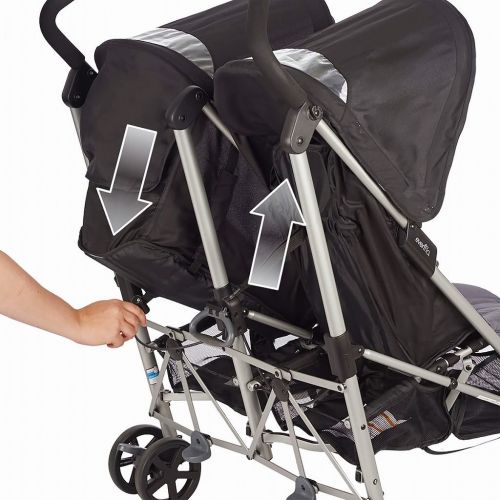 이븐플로 [아마존베스트]Evenflo Minno Twin Double Stroller, Glenbarr Grey