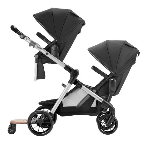 이븐플로 [아마존베스트]Evenflo Stroller Rider Board, Convenient Riding Options, Non-Skid Surface, Smooth-Ride Wheels, Easy to Use, Holds up to 50 Pounds, No Additional Parts Needed