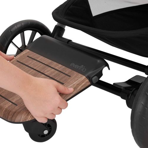 이븐플로 [아마존베스트]Evenflo Stroller Rider Board, Convenient Riding Options, Non-Skid Surface, Smooth-Ride Wheels, Easy to Use, Holds up to 50 Pounds, No Additional Parts Needed