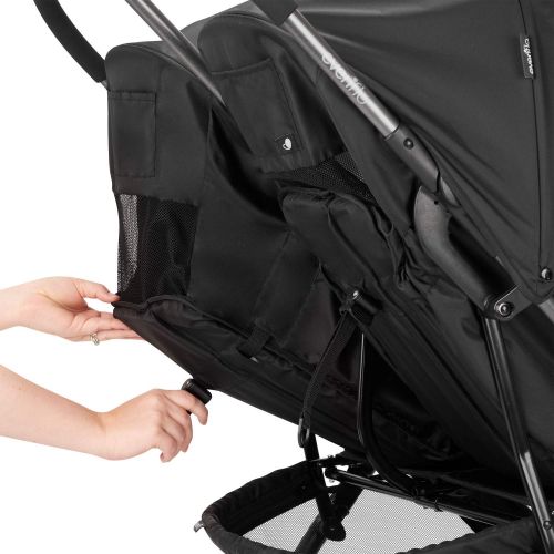 이븐플로 [아마존베스트]Evenflo Aero2 Ultra-Lightweight Double Stroller, Compact, Self-Standing Folding Design, Shopping Basket...