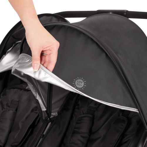 이븐플로 [아마존베스트]Evenflo Aero2 Ultra-Lightweight Double Stroller, Compact, Self-Standing Folding Design, Shopping Basket...