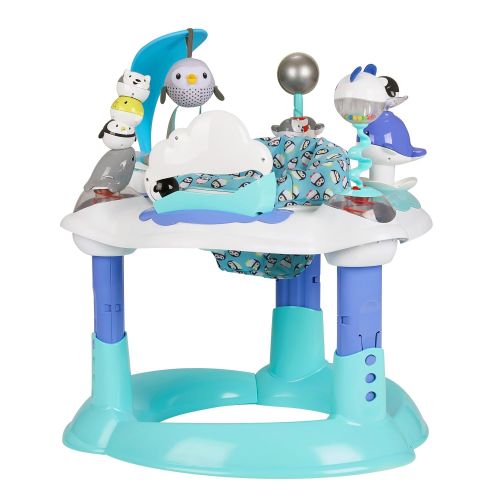 이븐플로 [아마존베스트]Evenflo Exersaucer Bounce and Learn, Polar Playground