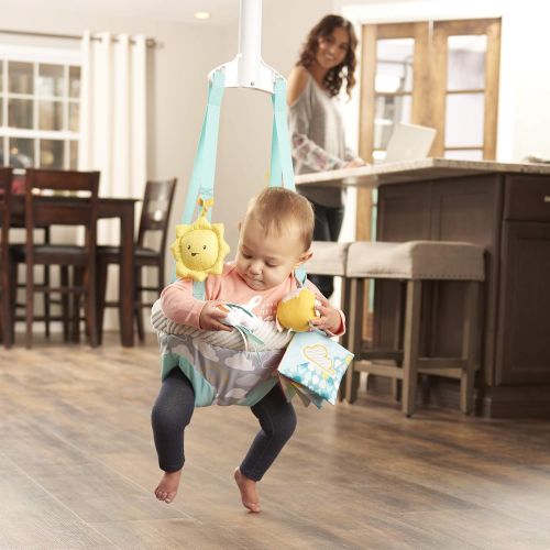 이븐플로 Visit the Evenflo Store Evenflo Door Jumper with 4 Removable Toys, Sweet Skies