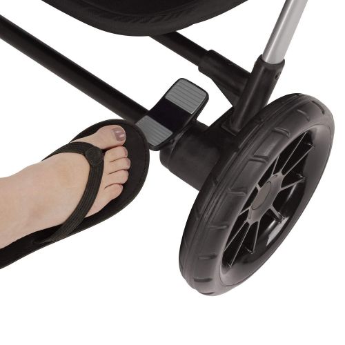 이븐플로 Evenflo Pivot Xpand, Modular Baby Stroller with Compact Folding design, Converts to Double Stroller (additional toddler seat not included), Stallion Black