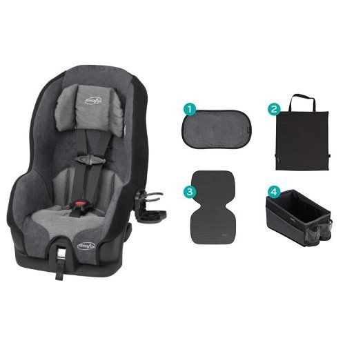 이븐플로 Evenflo Tribute LX Convertible Car Seat, Saturn with Car Seat Accessory Kit