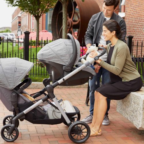 이븐플로 Evenflo Pivot Xpand, Single-to-Double Convertible Baby Stroller with Compact Folding design, Percheron Gray