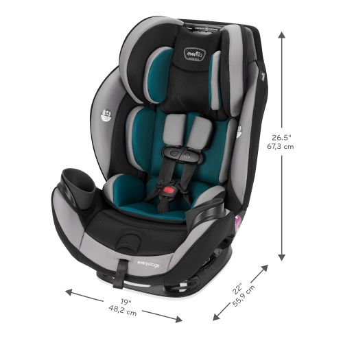 이븐플로 Evenflo EveryStage DLX All-In-One Car Seat, Reef