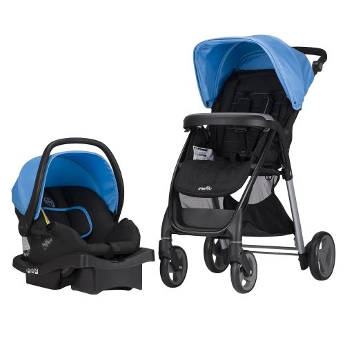 이븐플로 Evenflo Princeton Travel System with Serenade, Sky Blue