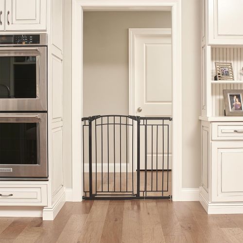 이븐플로 Evenflo Multi-Use Decor Tall Walk-Thru Gate, Black Metal