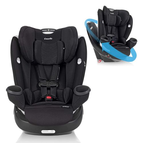 이븐플로 Evenflo Gold Revolve360 Rotational All-in-1 Convertible Car Seat Swivel Car Seat Rotating Car Seat for All Ages Swivel Baby Car Seat Mode Changing 4120Lb Car Seat and Booster Car S