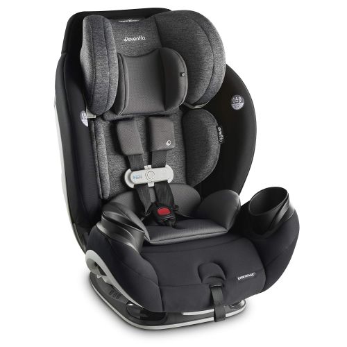 이븐플로 Evenflo Gold SensorSafe EveryStage Smart All-in-One Convertible Car Seat, Moonstone, Black