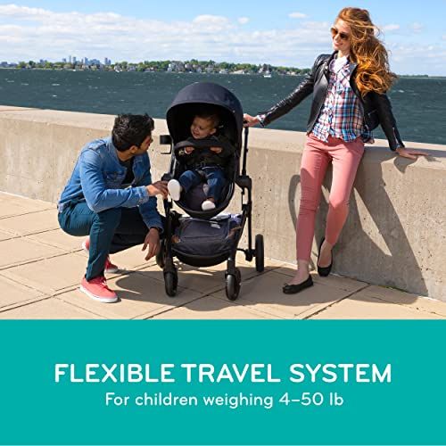 이븐플로 Evenflo Pivot Modular Travel System With SafeMax Car Seat