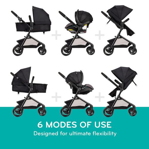 이븐플로 Evenflo Pivot Modular Travel System With SafeMax Car Seat