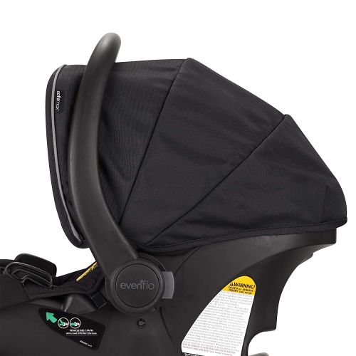 이븐플로 Evenflo Pivot Xpand Modular Travel System with SafeMax Infant Car Seat