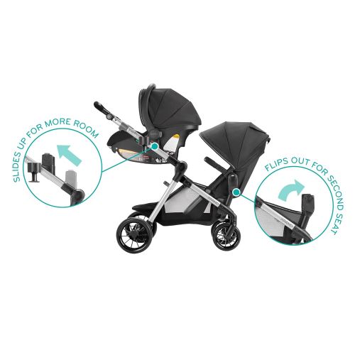 이븐플로 Evenflo Pivot Xpand Modular Travel System with SafeMax Infant Car Seat